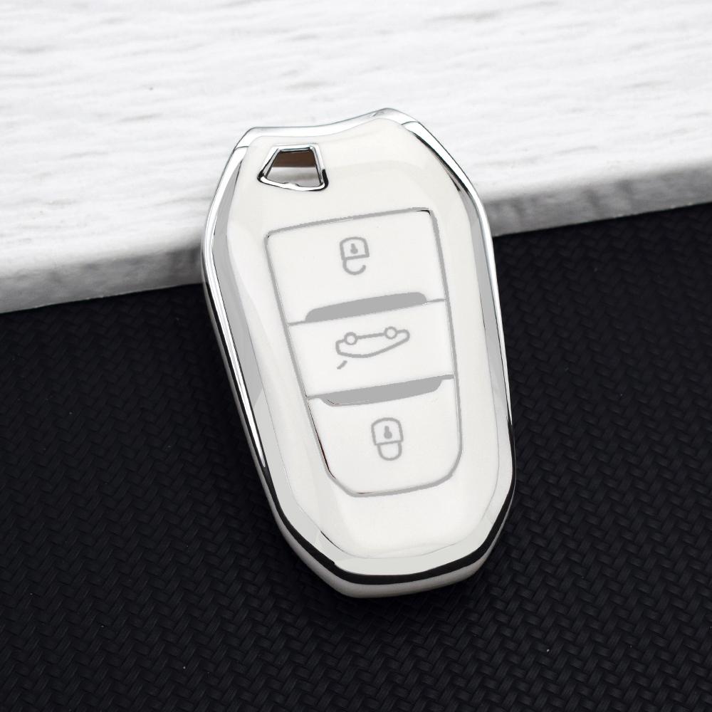 TPU чехол-оболочка для ключа для Peugeot 308 408 508 2008 3008 4008 5008 Для Citroen C4 C4L C6 C3-Xr Picasso Ds3 Ds4 Ds5 Автомобильный чехол для пульта
