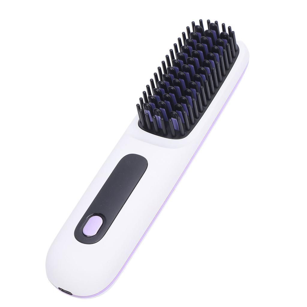 Беспроводной выпрямитель для волос, расческа с отрицательными ионами, щетка для выпрямления волос, 2000 мАч, быстрый нагрев, подогрев
