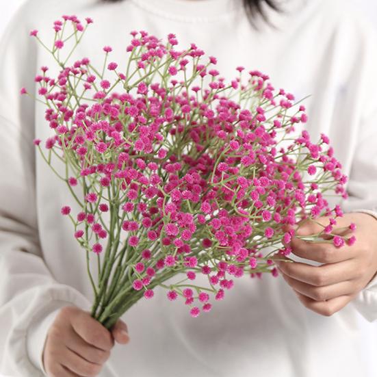 Реалистичный поддельный гипсофила, яркий, не выцветающий, свадебный букет «сделай сам», домашний искусственный цветок, товары для дома