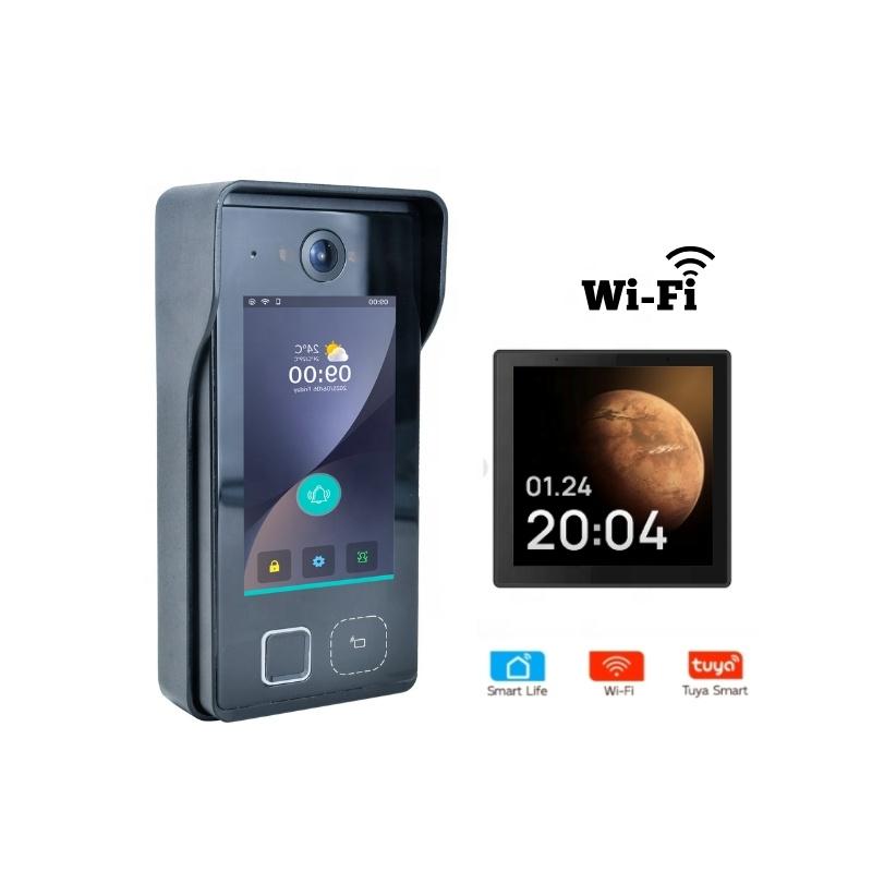 HIWINK Беспроводной видеодомофон 1080P IP65 Распознавание лиц Отпечаток пальца Умный замок Tuya WiFi для Европы