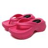 Fashion Chunky Platform Flip Flops for Women 2024 Summer Clip Toe Wedge Heel Sandals Woman Thick Sole Eva Non Slip Beach Slippers Slides