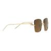 GUCCI Gucci Logo Plate frame square sunglasses Women's gold