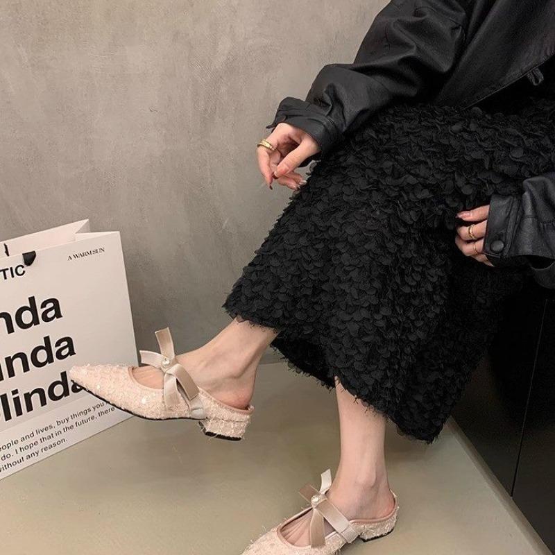 Винтажные женские туфли с квадратным носком 2025 года, удобные для улицы, с мягкой подошвой, на среднем каблуке, лаконичные туфли для вечеринки и свадьбы