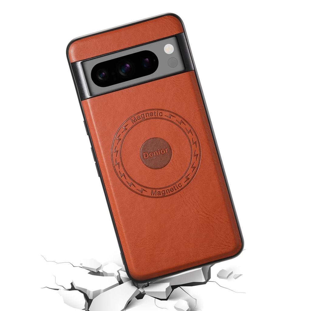 Denior Magnetic Leather Case with Card Slot for Google Pixel 7A/8