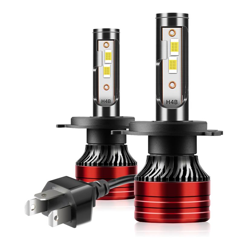 2PCS 120W Headlight Canbus No Error Auto Lights H4 High Lumens Lamps Led Brightest Upgraded CSP Chips For Fiat Qubo 2007-2013