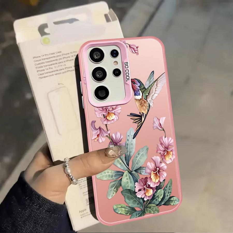 Чехол для телефона для Samsung Galaxy A35 A31 A24 A25 A26 A21s A23 A34 A17 A20s A13 A14 A12 A15 A16 Цветы Силикон