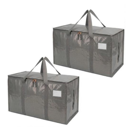 Сумки для переезда с ручками для переноски Сверхпрочные Водонепроницаемые Хозяйственные сумки Большой вместимости Складные сумки для хранения для общежития, путешествий, кемпинга