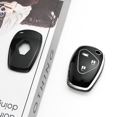 Серебристый TPU чехол-брелок для автомобильного ключа Защитный чехол без ключа Для Renault Dacia Trafic Clio Lll Logan Duster Для Nissan terrano 3 Almera Opel Vivaro