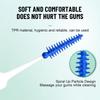 160pcs/box Gum Massage Dental Floss Pick Tooth Gap Teeth Cleaner Silicagel Interdental brush  Unisex