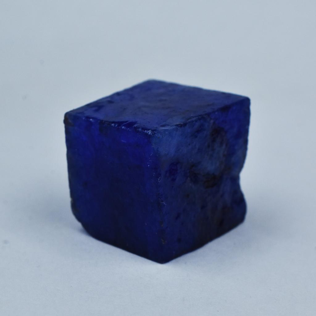 Natural Blue Tanzanite Loose Gemstone 93.25 ct Dyed Raw Uncut Rough for Lapidary and Gem Collections
