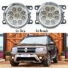 Противотуманные фары светодиодные противотуманные фары для Renault Duster Sandero Megane 2 Megane 3 Koleos Fluence L30 Kangoo Thalia Logan Clio IV противотуманные фары