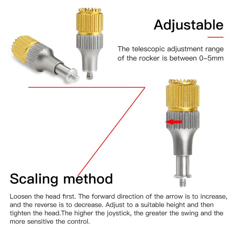 Регулируемые стики-качели для большого пальца, совместимые с пультом ДУ с экраном для Dji Mini3 Pro/avata/fpv