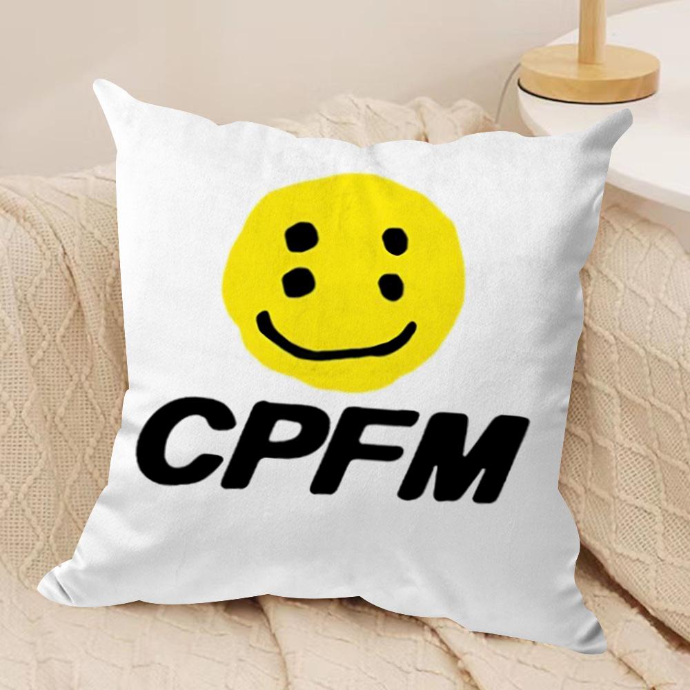 Роскошная Подушка-Чехол Smile CCpfm Мягкая Плюшевая Ткань Двусторонняя Печать Чехол на Подушку для Дивана для Всех Сезонов Декор Дома Подарок