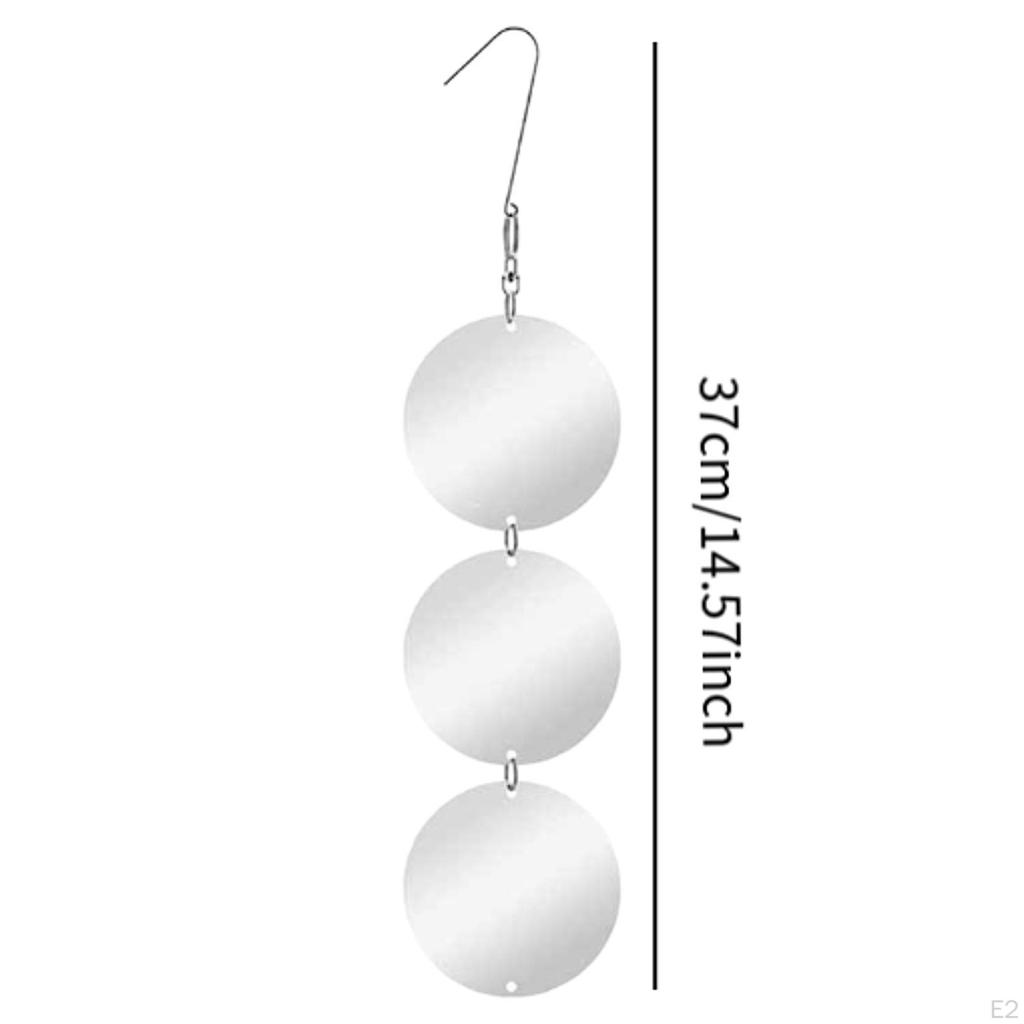 8 шт. светоотражающее устройство для отпугивания птиц, украшение для патио, подвесной акриловый простой в установке набор для отпугивания