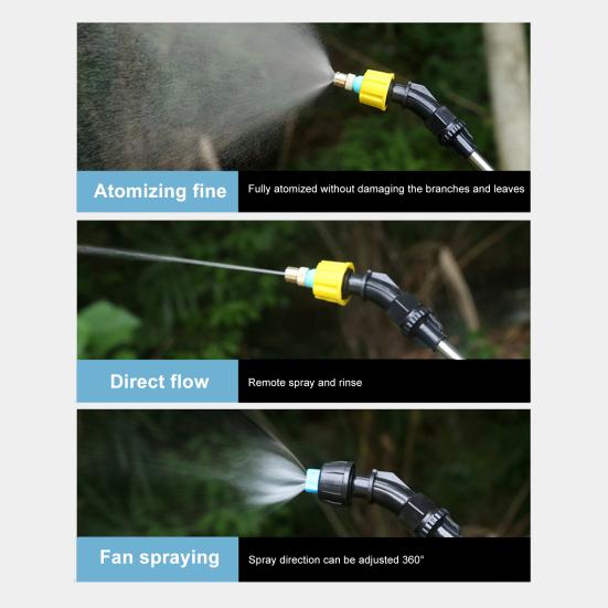 5L/8L Garden Electric Sprayer Backpack Sprayer with Shoulder Strap Telescopic Wand 2 Nozzles Battery Powered Sprayer for Lawn Yard Maintenance