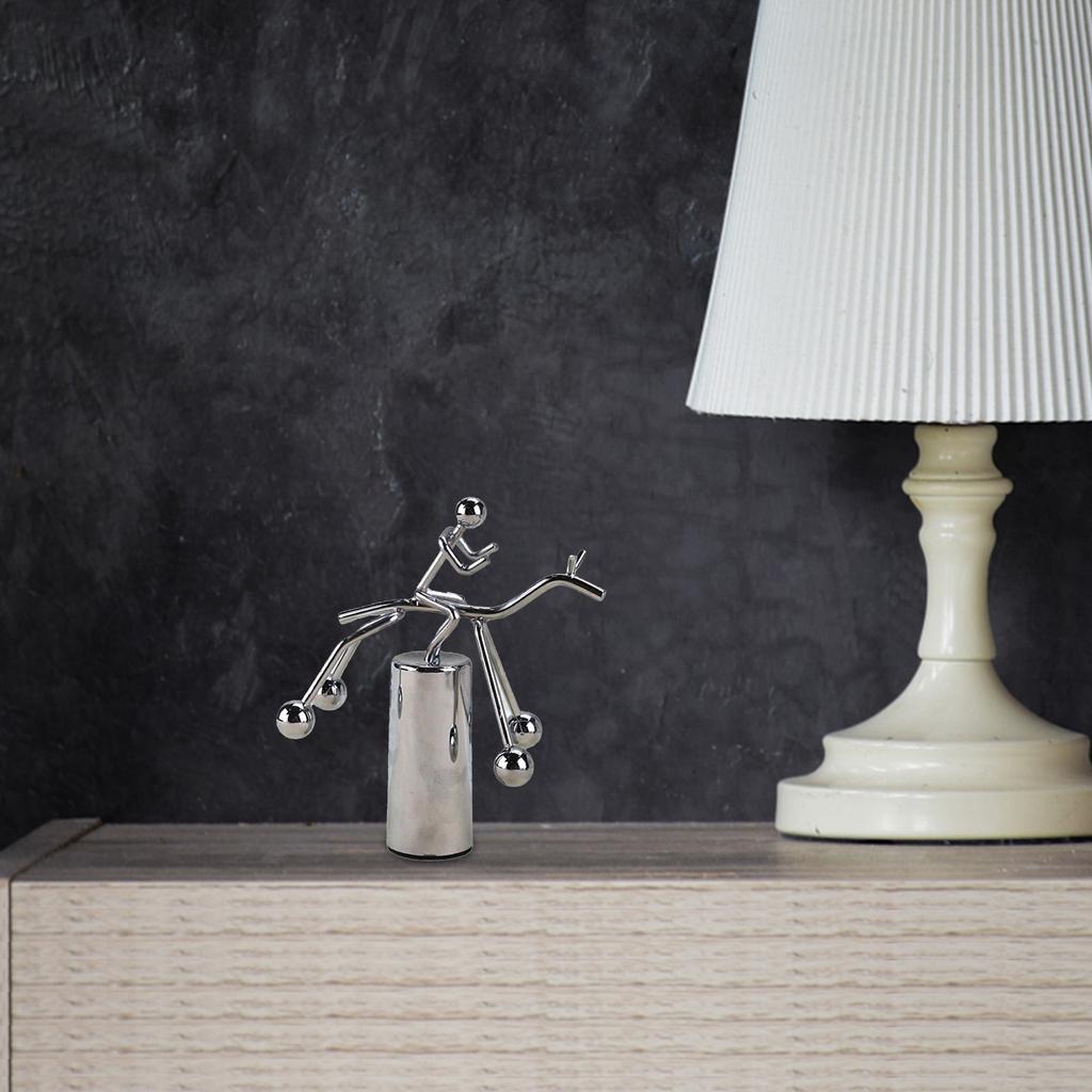 Humanoid Riding Desktop Perpetual Motion Extra Large Ball Ornaments For Mini Office Ornaments