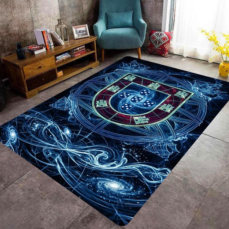 Portuguese Heritage Emblem carpet Living room and bedroom mats Home Decor Christmas gifts Office chair cushion Bathroom mat