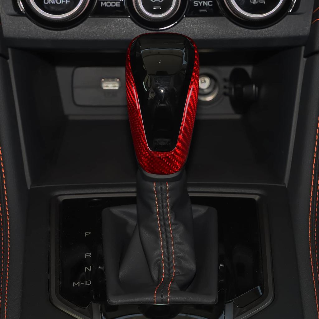AIRSPEED Accessory for Subaru XV/Forester Outback/Impreza Real Hard Carbon Fiber Car Gear Shift Knob