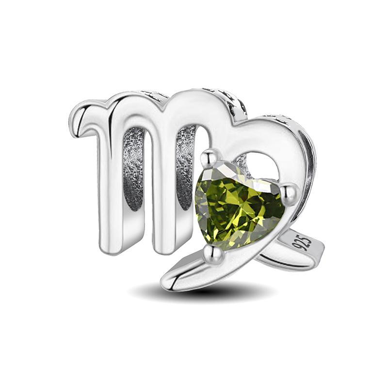 Медь Двенадцать Созвездий Любовное Сердце Циркониевые Бусины Сделай Сам Браслет Браслет Изготовление Подарок Высококачественная Изысканная Ювелирия