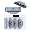 New 12 Pcs Gillettee Mache 3 Blade Men Shaving Cassettes Shaving Replaceable Razor Blades