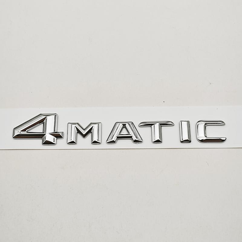 3D ABS Car Letters Logo C300 C350 4MATIC Rear Trunk Badge Sticker Decals For Mercedes Benz C Class C300 C350 W205 Tail Marking LR5