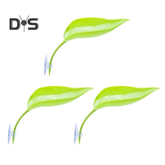 3 шт. Платформа для купания черепахи в форме листа, платформа для купания бородатой агамы с присосками, аксессуары для аквариума с древесной лягушкой, декор для аквариума с леопардовым гекконом