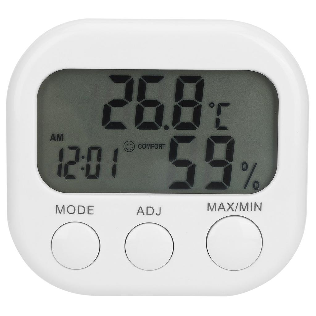 ThermoHygrometer Portable Digital Hygrometer Indoor Home Thermometer Alarm Clock