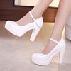 Women Pumps High Heels Shallow Platform Heels Fashion Black Office Shoes Women's Wedding Party Shoes Large Size Ladies Shoes