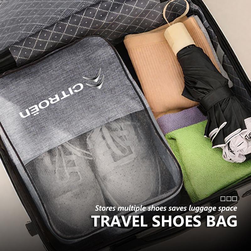 KDXF2 Dustproof Oxford Folding Shoes Storage Bag Travel Organizer Pouch For Citroen Jumper Celysee Cactus Picasso Aircross Saxo Grand