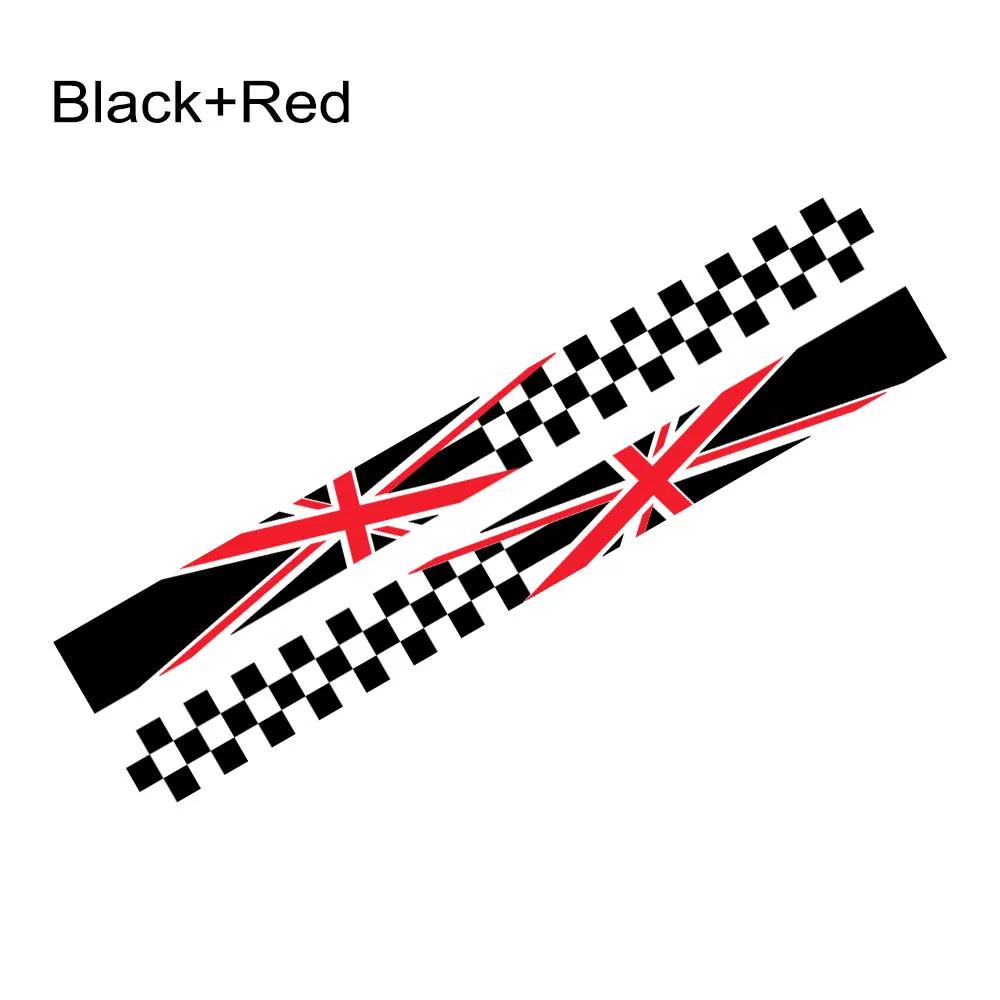 Наклейка на боковую дверь автомобиля Union Jack, гоночные полосы, виниловая декаль, аксессуары для тюнинга для MINI Cooper S One JCW F55 F56 F60 R55 R56 R60