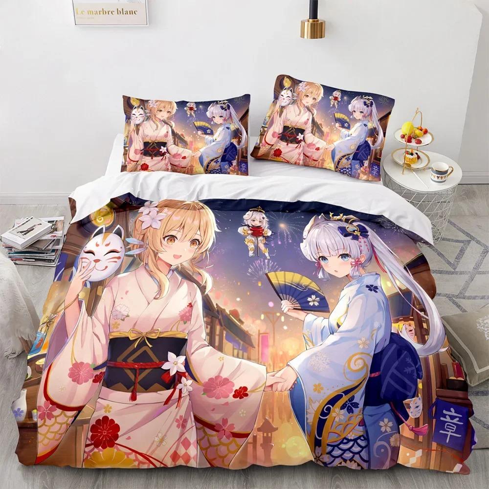 Exquisite Games Anime Printed Bedding Set Duvet Cover Pillowcase Boy Girls Comforter Sets Gifts Home Textiles Bedroom Decoration