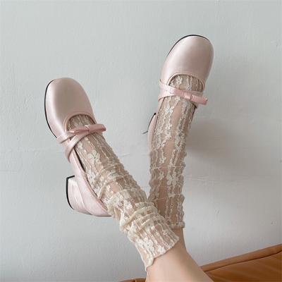 Модная новая обувь женская Мэри Джейн женские туфли на высоком каблуке летние повседневные туфли-лодочки женские с бантом-бабочкой квадратный каблук обувь женская Zapatos Mujer