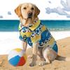 Pet Dress Soft Pet Summer T-Shirt Comfortable Cool Dog Hawaiian Style Clothes Fashion Breathable Dog Short Sleeve Beach Travel