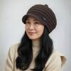 New models in the elderly hat women's autumn and winter mother fashion versatile wool hat fleece thickened warm knitted hat