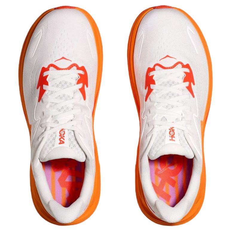 HOKA Clifton 10 Frost Orange Zest Women Sneakers White 1162031-FGZ