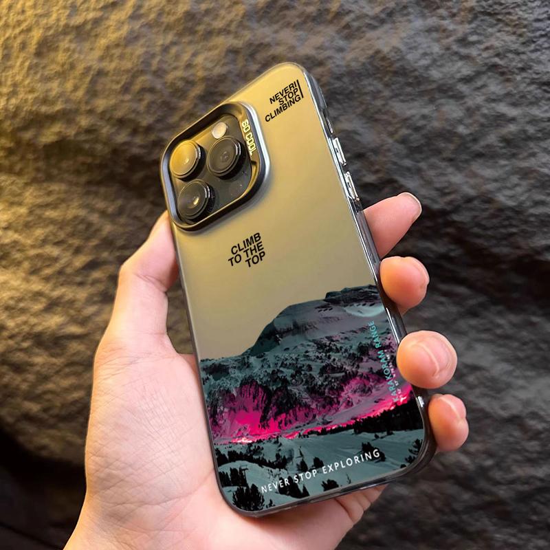 INS Чехол для телефона с горным пейзажем на закате, противоударный, IMD, для iPhone