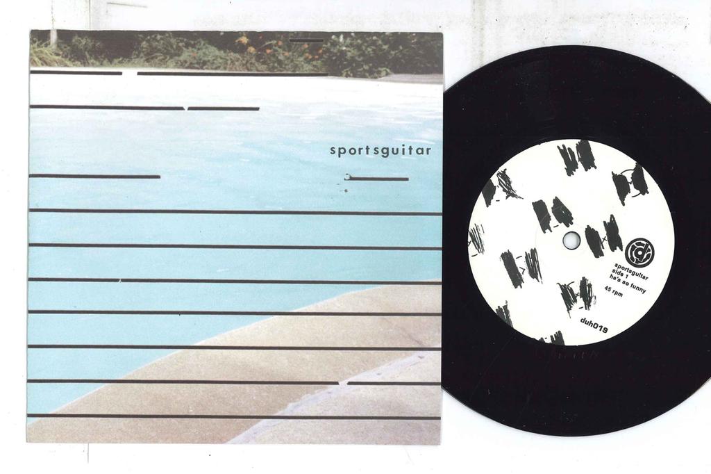 7inch Record SPORTSGUITAR - He's So Funny / A Short Day ; Polic DUH019 DERIVATIVE 1995 Canada Rock Used