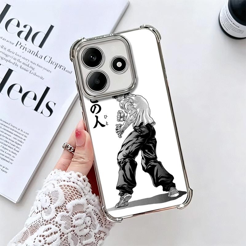 Бейби Грапплер Аниме Покрытие Чехол для Телефона Для Xiaomi Redmi Note 14 15 Pro Plus 13 12 11 11S 11T 10 9S 9 5G Противоударный Airbag Co