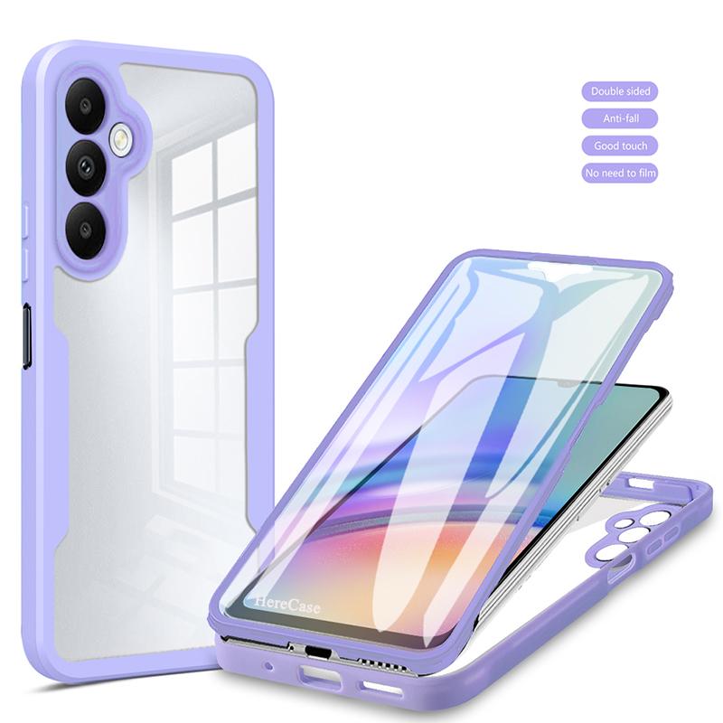 360 Full Body Phone Case For Samsung Galaxy A15 4G 5G Built Screen Protector Case for Samsung A15 Hard Back Shockproof Cover