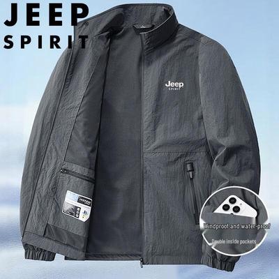 JEEP SPIRIT Мужская повседневная куртка большого размера со стойкой