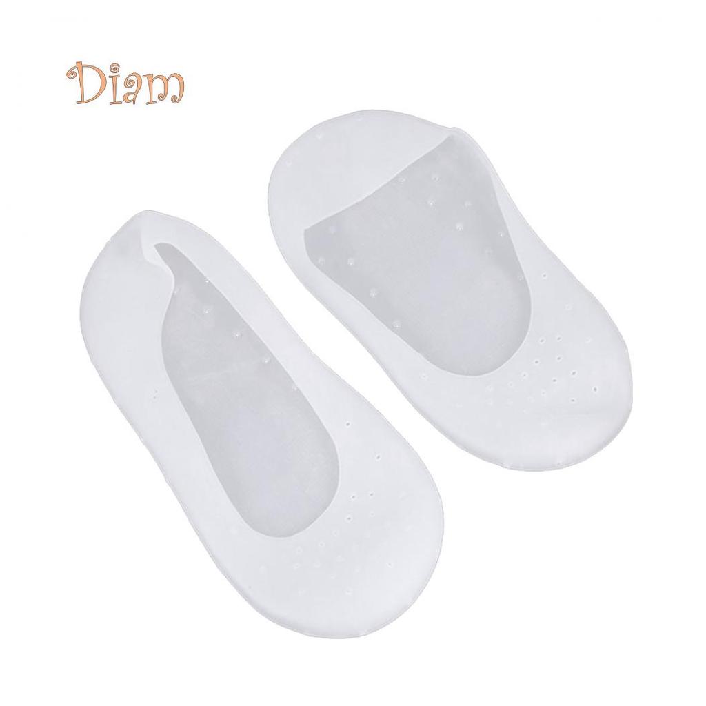 FS Silicone Gel Anti-Slip Socks Sole Cover Heel Dry Fissure Foot Care Protector Caring