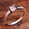 Natural Moonstone Silver Ring 925 Sterling Silver June Birthstone Jewelry Handmade Ring