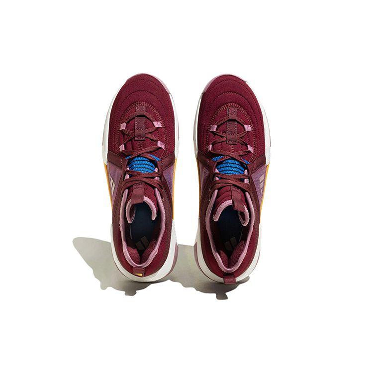 Adidas Exhibit Select Круглый носок Шнуровка Нескользящие Износостойкие Амортизирующие Низкие Баскетбольные Кроссовки Женские Кроссовки Красный Розовый IE9323