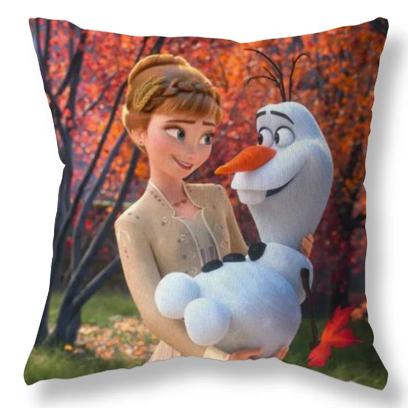 Disney Холодное Сердце Эльза Наволочка Чехол на Подушку Детская Малышка Пара Наволочка Декоративные Подушки Чехол 40x40 45x45см