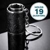 with Snap Closure Coin-holding Jar Keychain Press-type Coin Holder  for Supermarket Cashier