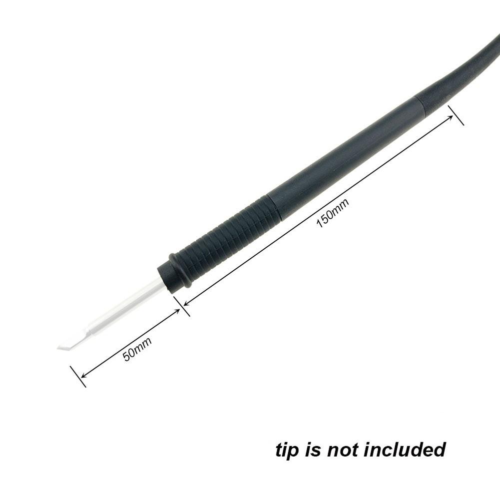 Для паяльника T12 Ручка-рукоятка Подходит для STM32 Для паяльных станций с OLED-дисплеем Прочный АБС-пластик Силикон Черный 1 шт.