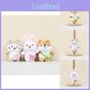 Mini Plush Cozy Dog Rabbit Cat Keychain Doll Backpack Toy Perfect Gift Idea