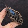 Faceted Labradorite Pendant Copper Wire Wrapped Gemstone Pendant Handmade Octopus Pendant Copper Wire Jewelry Designer Jewelry Gift For Him