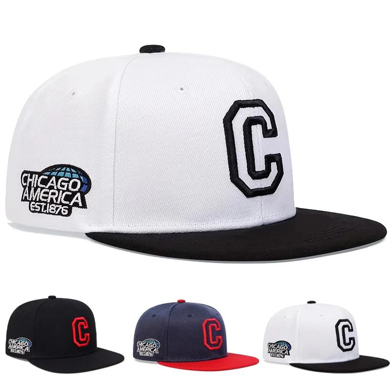Hip-Hop Stitching Stitched Embroidered Alphabet C Neutral Gender Women Men For Hats Spring And Autumn Outdoor Adjustable Sports Casual Baseball