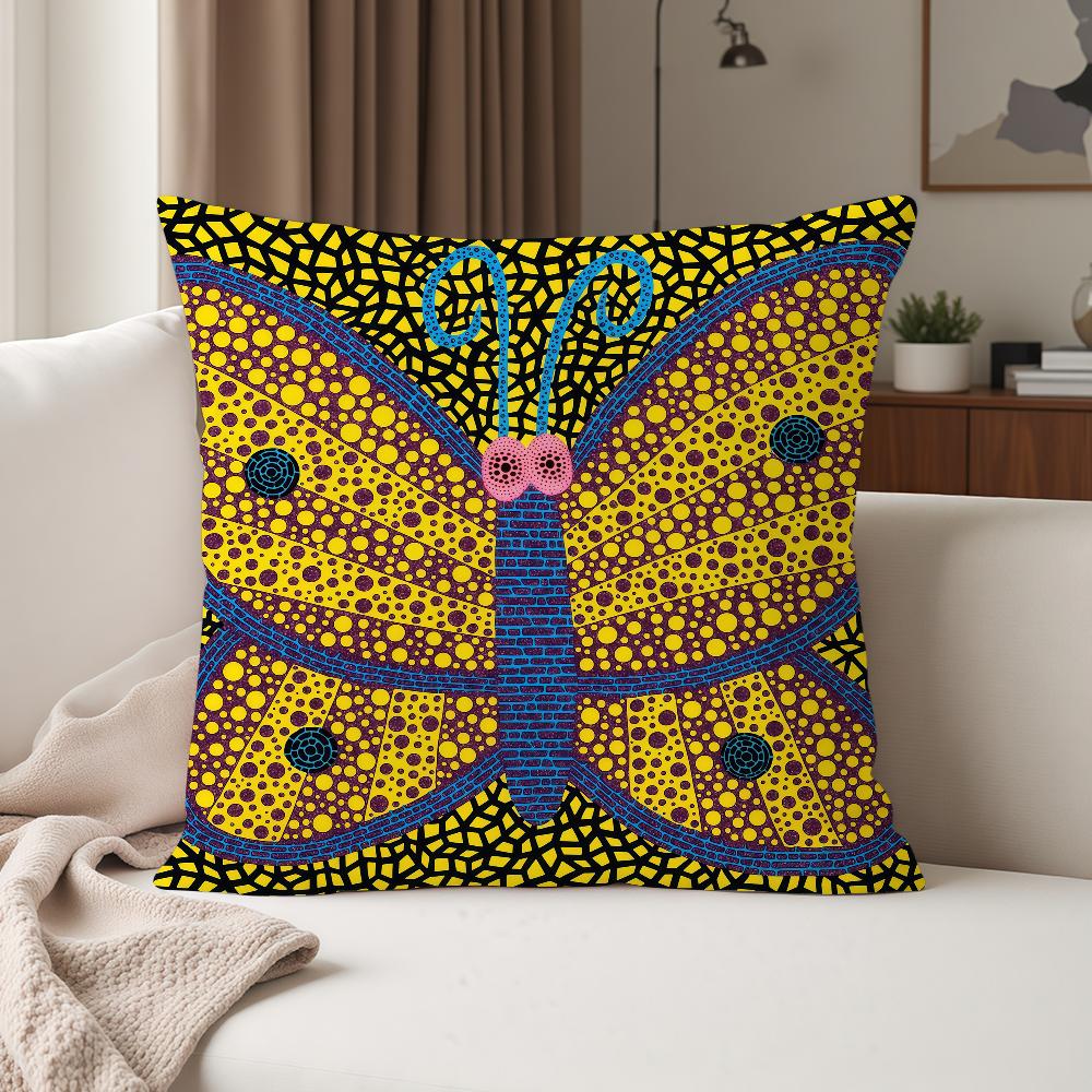 Japanese Artist Yyayoi Kusama Pillow Case Suitable For Bedrooms Living Rooms Cars Home Decoration